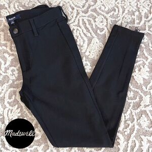NWT Madewell Ponte Skinny Zip Leg Pant